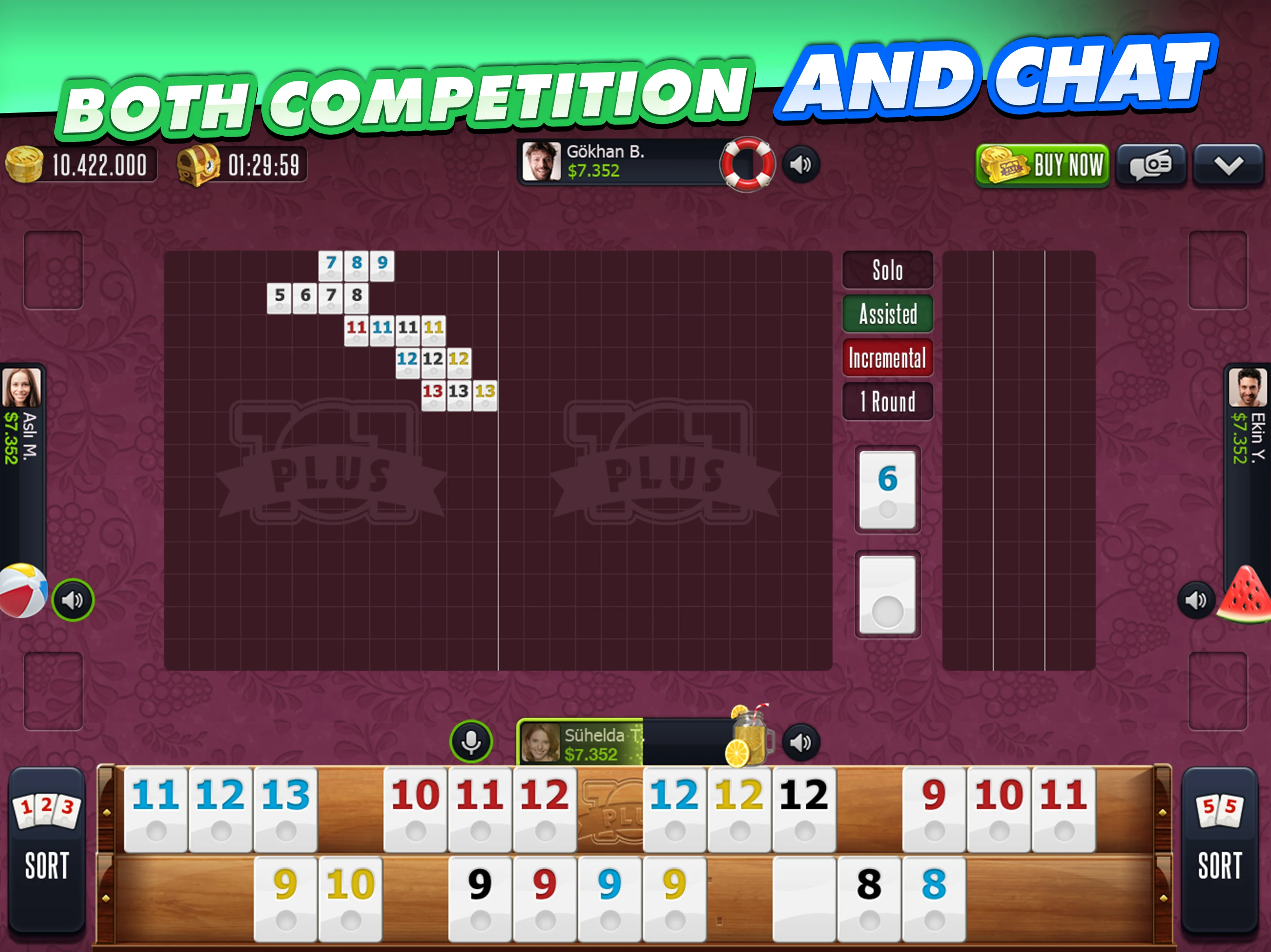 101 Okey Plus Rummy Board Game screenshot