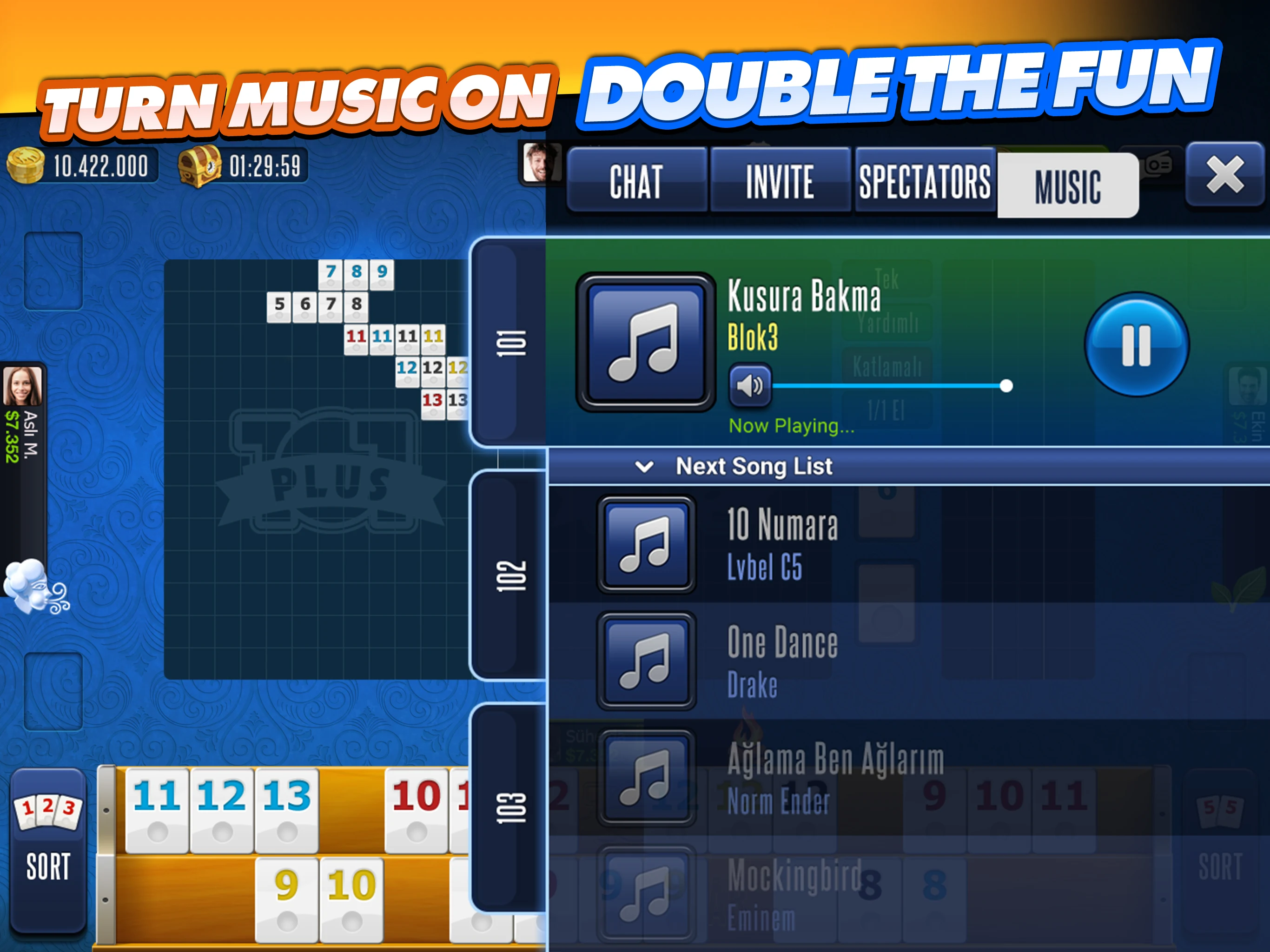 101 Okey Plus Rummy Board Game screenshot
